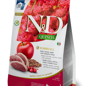 N&D QUINOA CAT HAIRBALL ADULT 1.5 KG