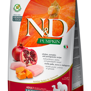 N&D PUMPKIN DOG CP ADULT MED/MAXI 12 KG