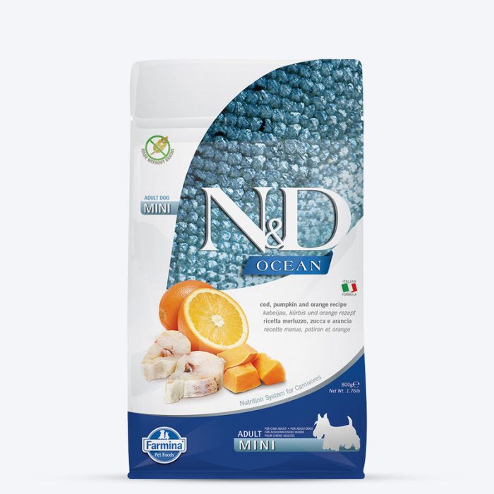 FarminaN_DPumpkinCodfish_OrangeGrainFreeAdultMiniBreedDryDogFood.jpg