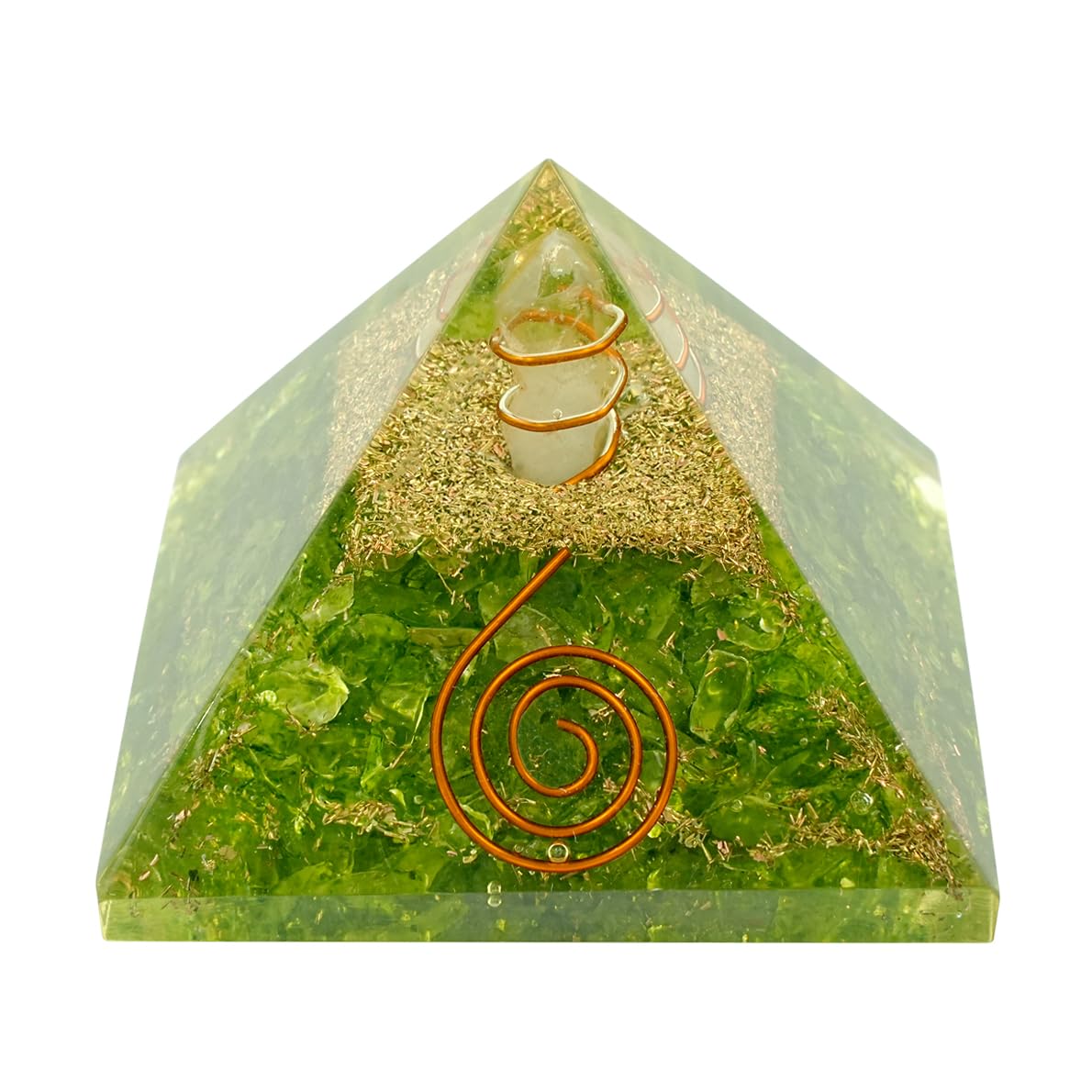 Peridot Vastu Pyramid for ABUNDANCE AND EMOTIONAL HEALING