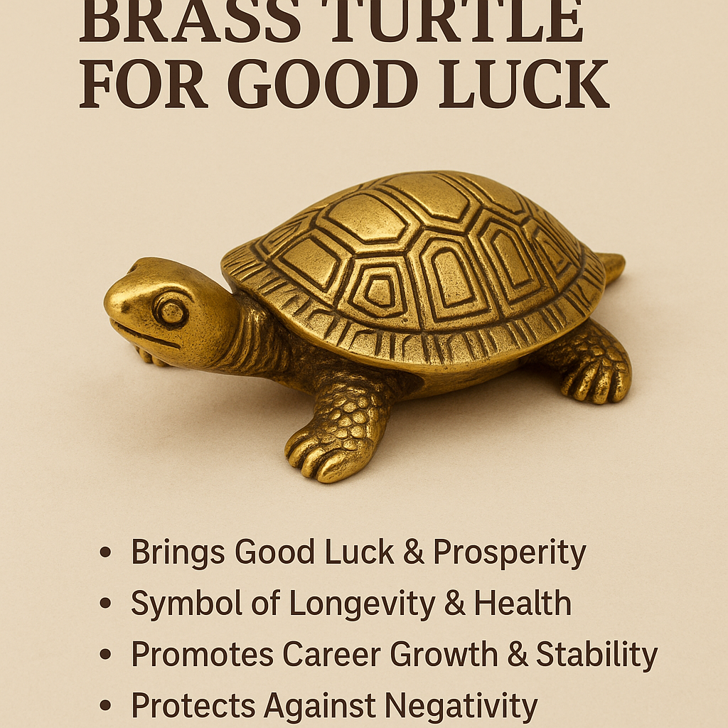 Brass Turtle for GOOD LUCK AND PROSPERITY - Image 3
