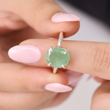 Green Aventurine Ring - Stone of Luck