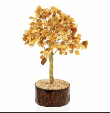 Golden Quartz Crystal Tree