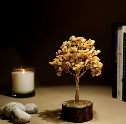 Golden Quartz Crystal Tree - Image 2