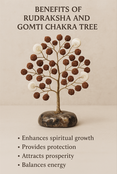 Rudraksha and Gomti Chakra Tree for SUCCESS AND GROWTH IN LIFE - Image 3