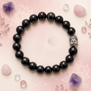 Black Obsidian Bracelet (10mm) for Protection, Grounding & Energy Shielding