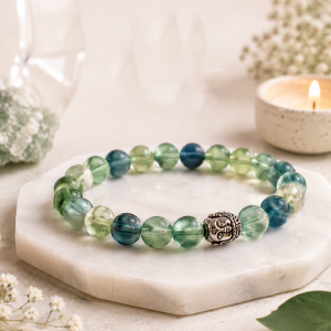 Green Fluorite Bracelet For Concentration