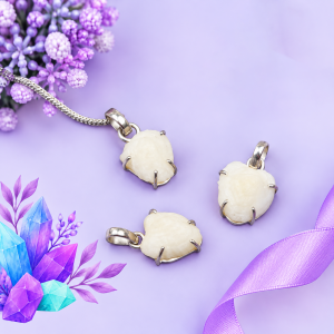 Natural Machh Mani Pure Silver Pendant