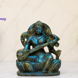 Labradorite Saraswati Mata Goddess of Knowledge and Wisdom