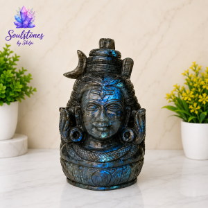 Labradorite Crystal Lord Shiva Head