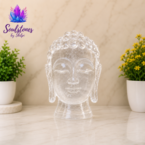 Selenite Buddha Head