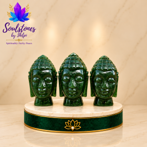 Green Aventurine Buddha Head