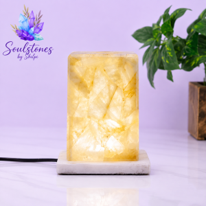 Citrine Crystal Lamp