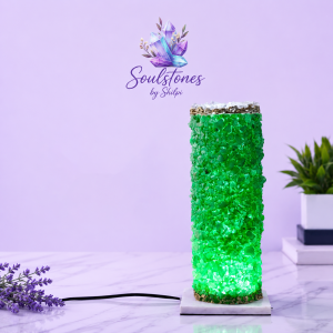 Green Quartz Crystal Lamp