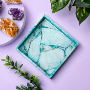 Amazonite Crystal Tray