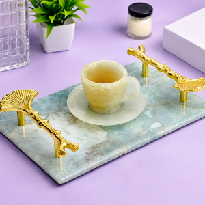 Amazonite Crystal Serving Tray