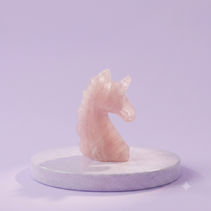 Rose Quartz Small Unicorn
