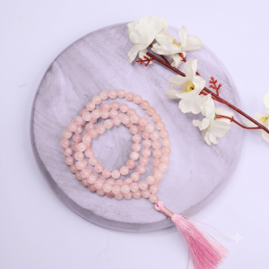 Rose Quartz Jaap Mala 108+1 Beads